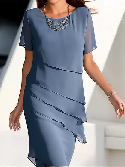 Variant image for Damen-Chiffon-Wickelkleid, für Hochzeit und Fest-5