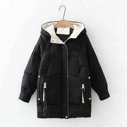 Variant image for Winterparka Damen Kapuze Baumwolle Polyester-6