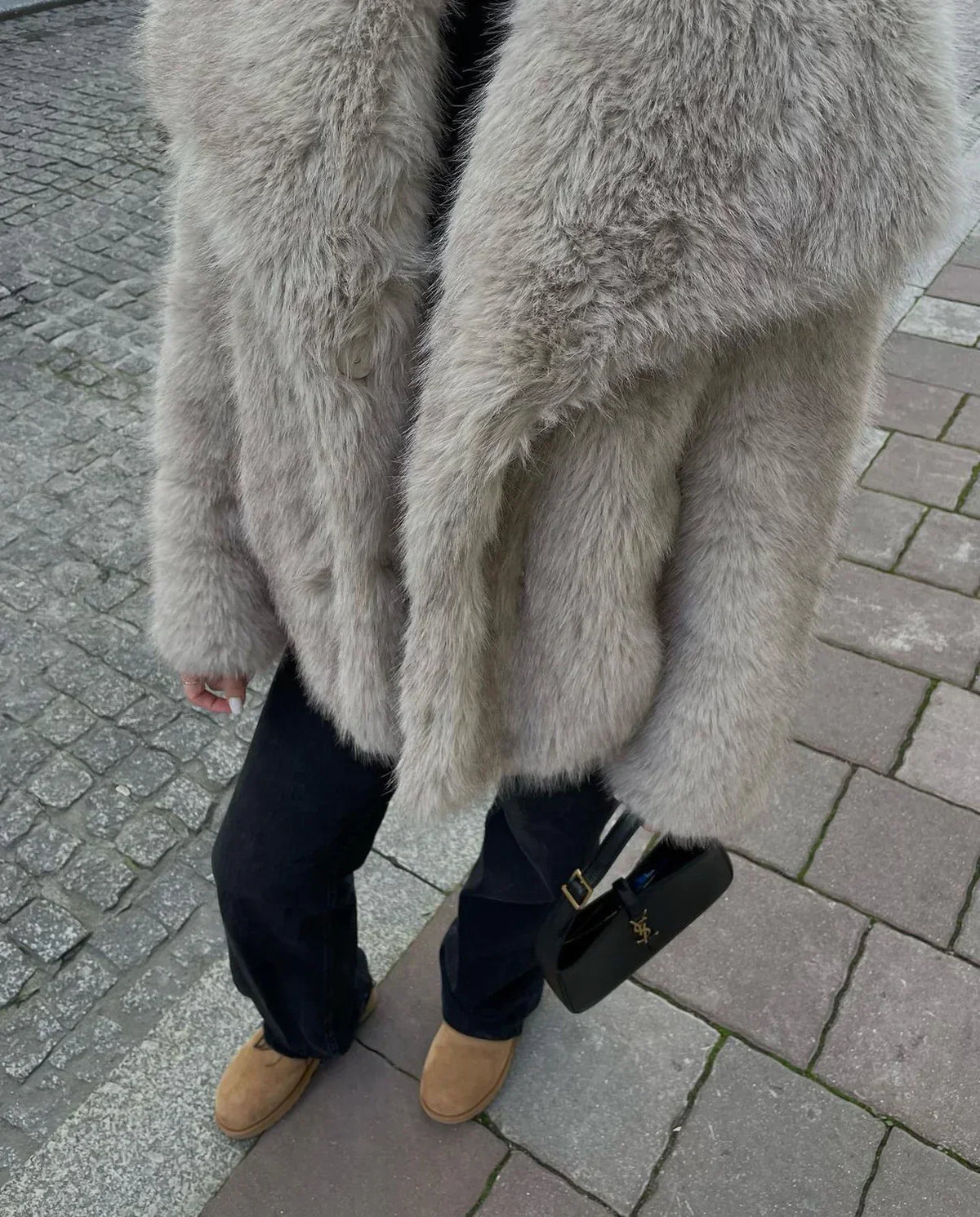 Damenjacke aus Kunstfell Elegantes Design für Damen-5