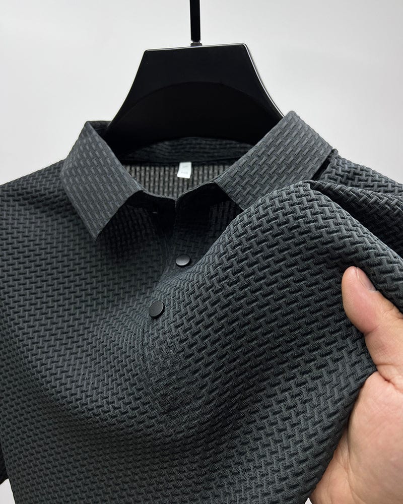 Herren-Poloshirt aus atmungsaktivem Ice Silk – leicht und lässig für Sommeraktivitäten, in mehreren Farben erhältlich 1