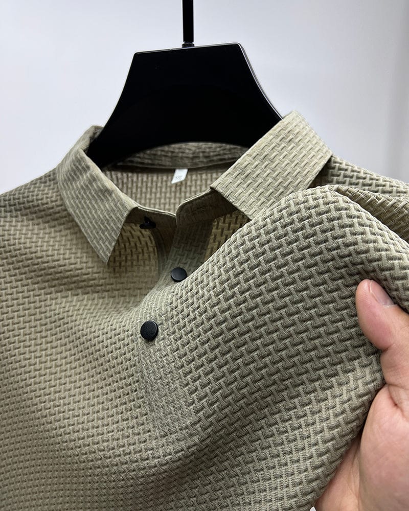 Herren-Poloshirt aus atmungsaktivem Ice Silk – leicht und lässig für Sommeraktivitäten, in mehreren Farben erhältlich 8