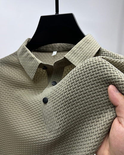 Herren-Poloshirt aus atmungsaktivem Ice Silk – leicht und lässig für Sommeraktivitäten, in mehreren Farben erhältlich 8