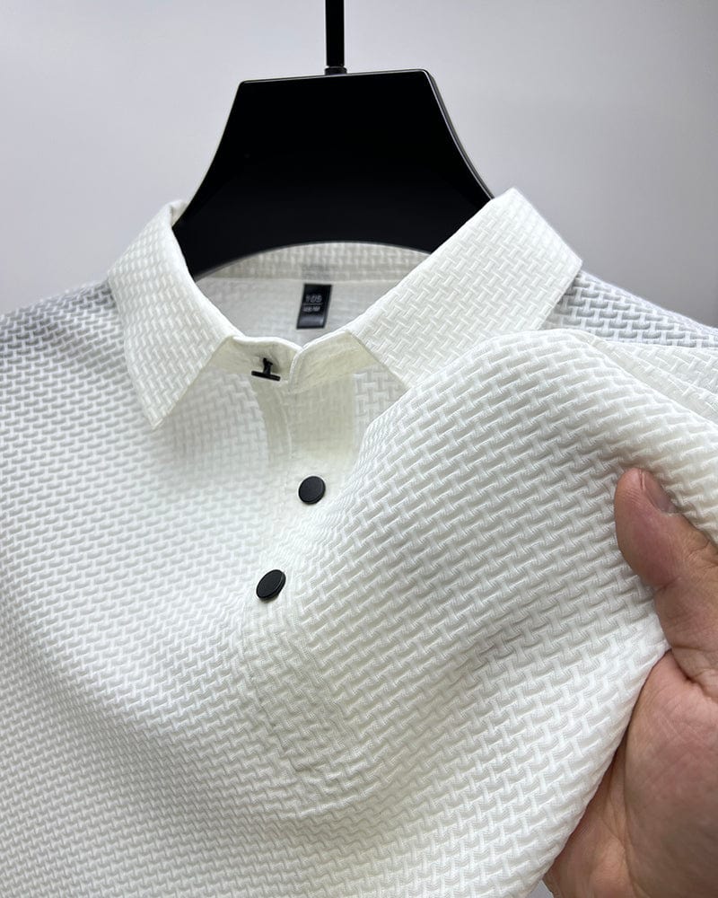 Herren Poloshirt aus atmungsaktivem Ice Silk – leicht und entspannt für Sommeraktivitäten, in mehreren Farben erhältlich 3