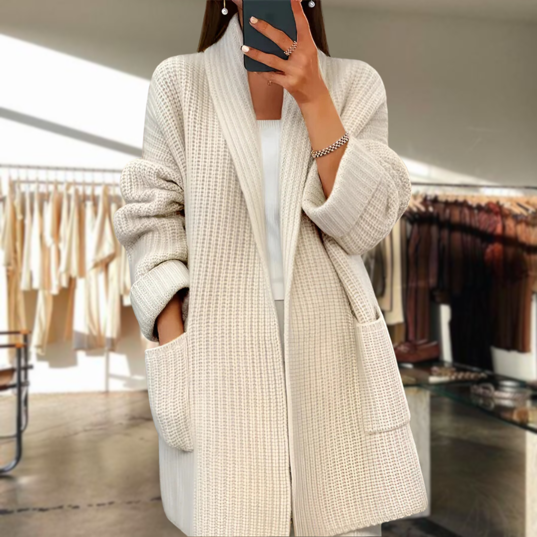 Damen-Cardigan Schlicht Hochwertiges Acryl-1