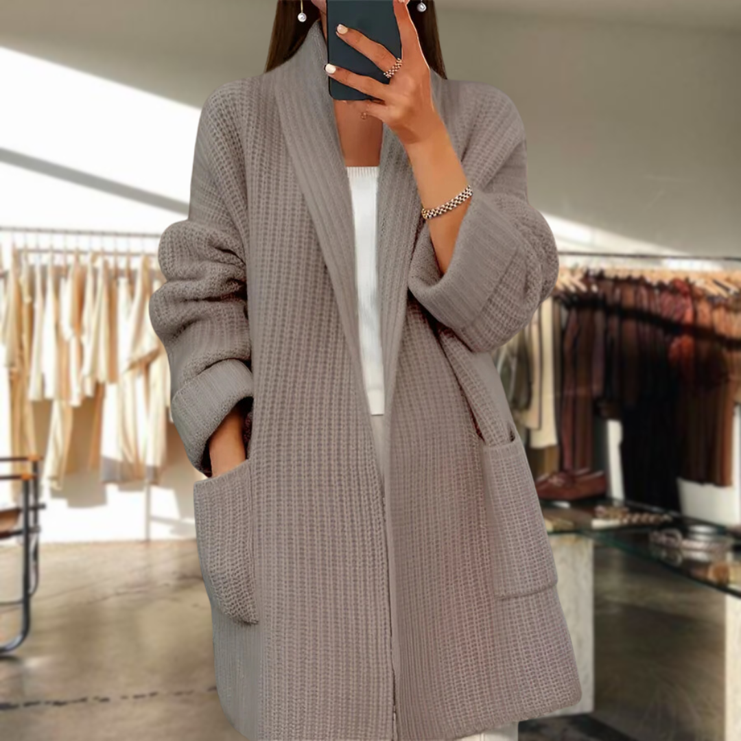 Damen-Cardigan Schlicht Hochwertiges Acryl-2