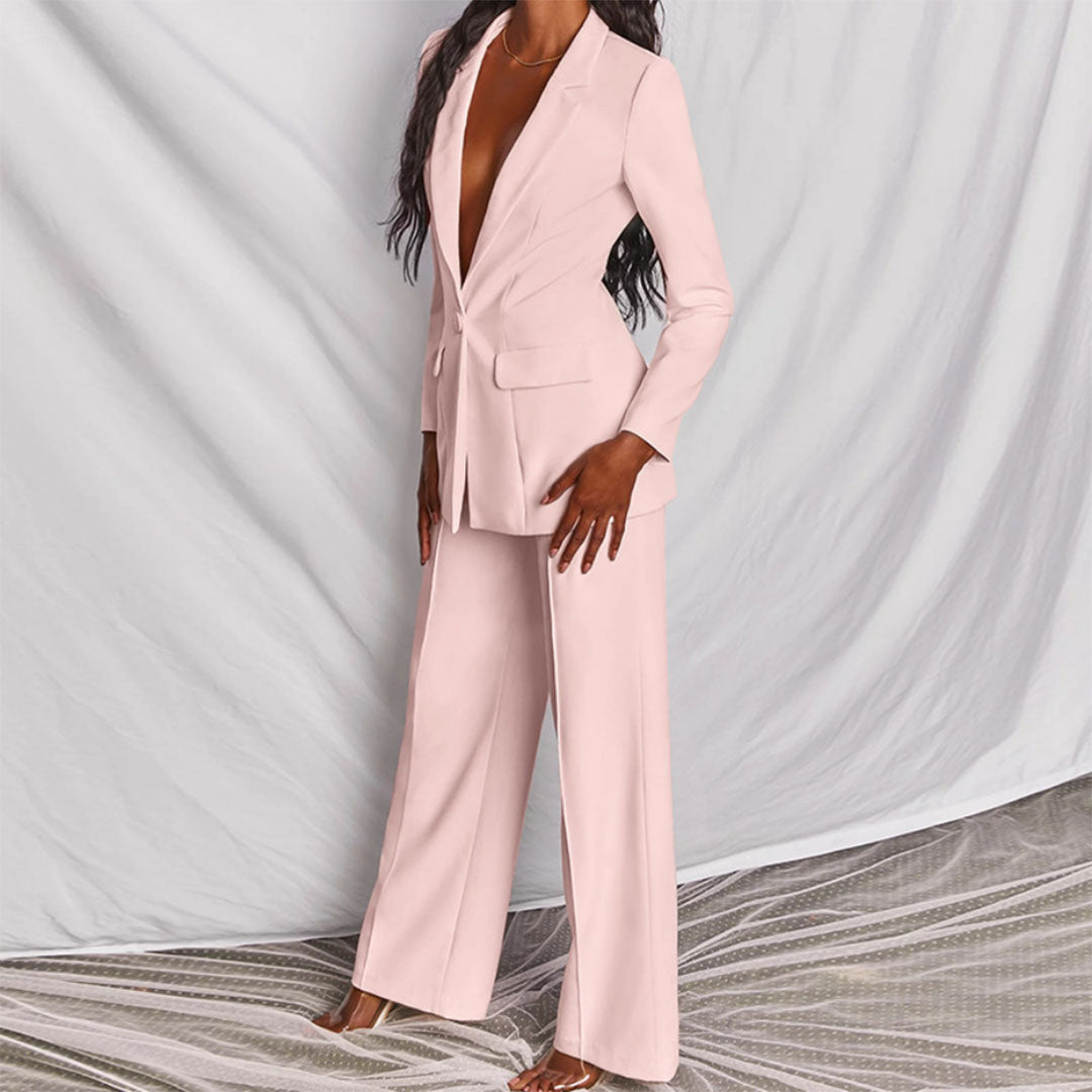 Damen-Blazer, Set, elegantes Polyester, Elasthan-6