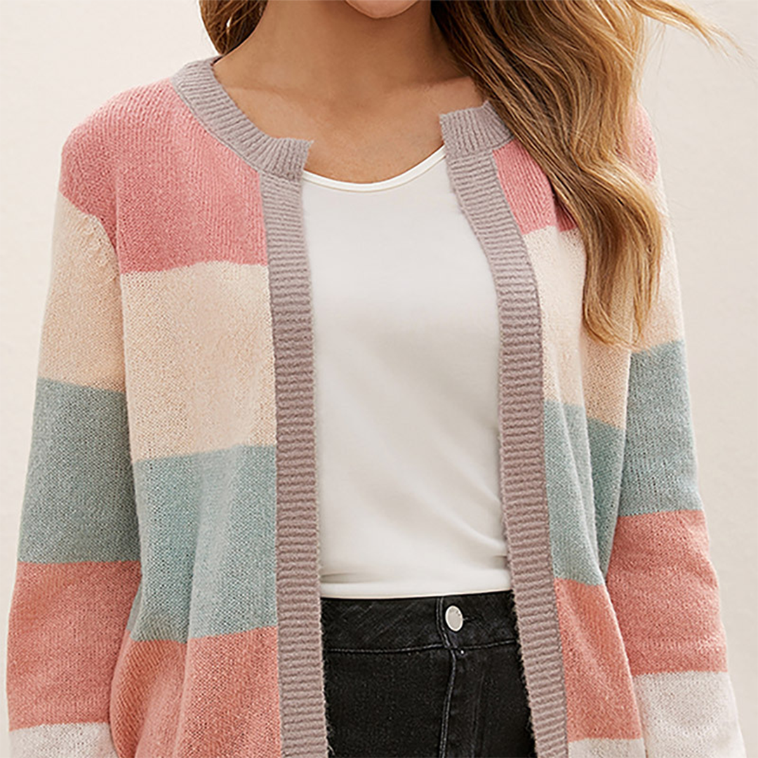 Variantenbild für langen Damen-Cardigan, klassisch, 100 % weiches Acryl-11