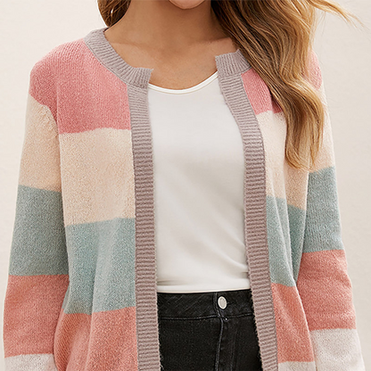 Variantenbild für langen Damen-Cardigan, klassisch, 100 % weiches Acryl-11