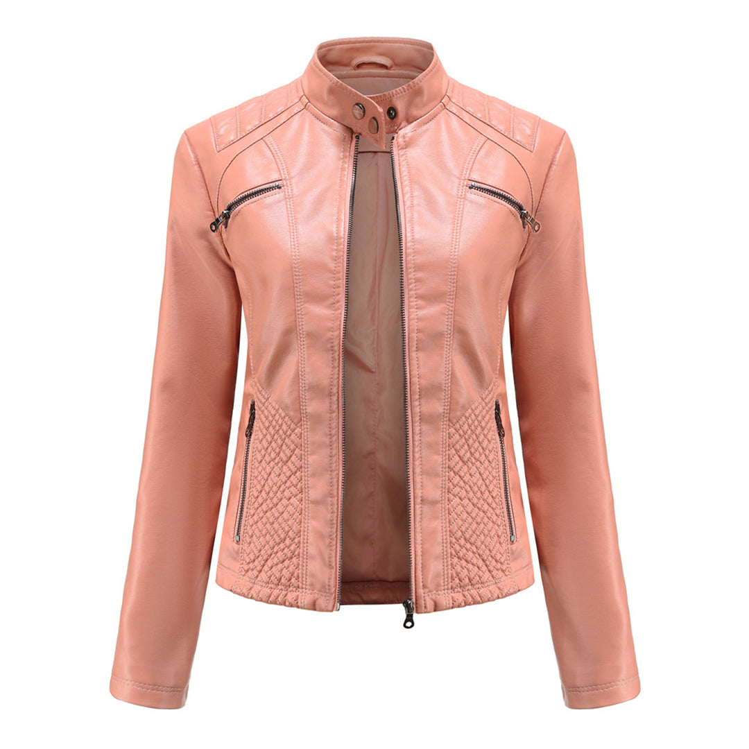 Damen-Lederjacke, elegantes Design, hochwertiges Leder 11