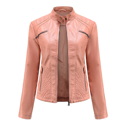 Damen-Lederjacke, elegantes Design, hochwertiges Leder 11