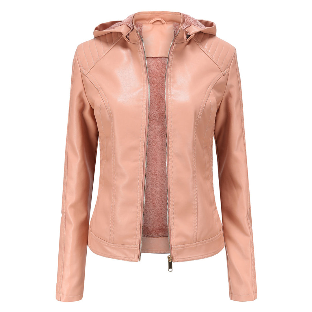 Variant image for Damen-Lederjacke, vielseitiger Stil, hochwertig-7