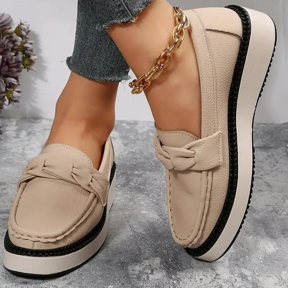 Damen Loafers mit runder Spitze aus Kunstleder – bequemes Slip-on-Design, Größen 36-42, perfekt für alle Anlässe 3