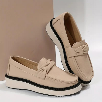 Damen Loafers mit runder Spitze aus Kunstleder – bequemes Slip-on-Design, Größen 36-42, perfekt für alle Anlässe 5