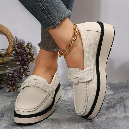 Damen Loafers mit runder Spitze aus Kunstleder – bequemes Slip-on-Design, Größen 36-42, perfekt für alle Anlässe 6