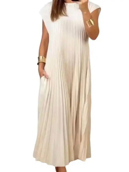 Variantenbild für Damenkleid, plissiert, Komfort, Polyester-Spandex-9