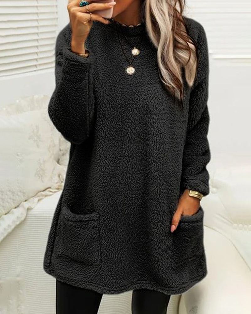 Variant image for Damen-Fleecepullover, Rundhalsausschnitt, weich, Fleece-19