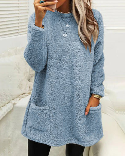 Variant image for Damen-Fleecepullover, Rundhalsausschnitt, weich, Fleece-25