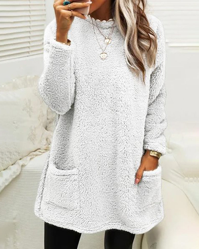 Variant image for Damen-Fleecepullover, Rundhalsausschnitt, weich, Fleece-13