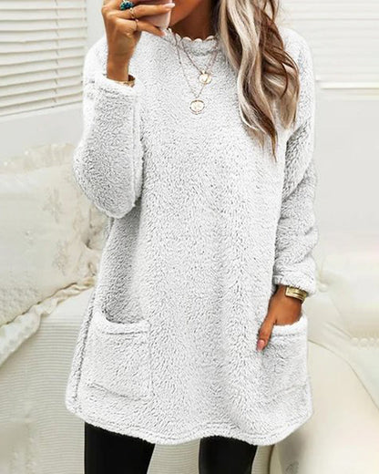 Variant image for Damen-Fleecepullover, Rundhalsausschnitt, weich, Fleece-13