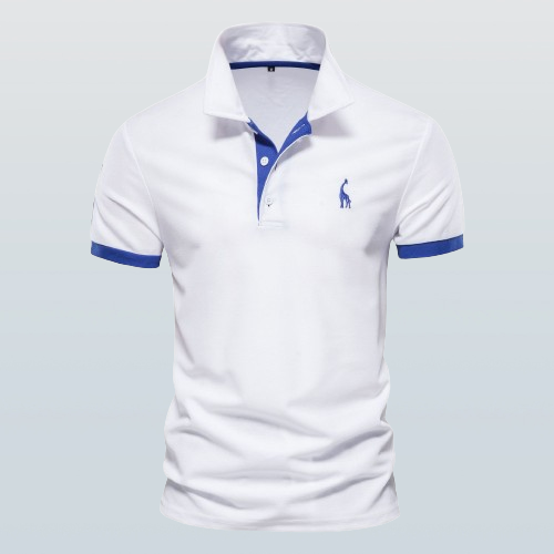 Variant image for Kurzärmeliges Herren-Poloshirt, roter Kragen, Baumwollmischung-10
