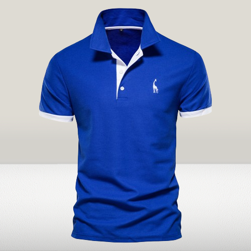 Variant image for Kurzärmeliges Herren-Poloshirt, roter Kragen, Baumwollmischung-43