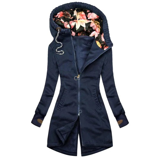 Damenjacke Herbststil Lässig Polyester mit elastischen Manschetten-1