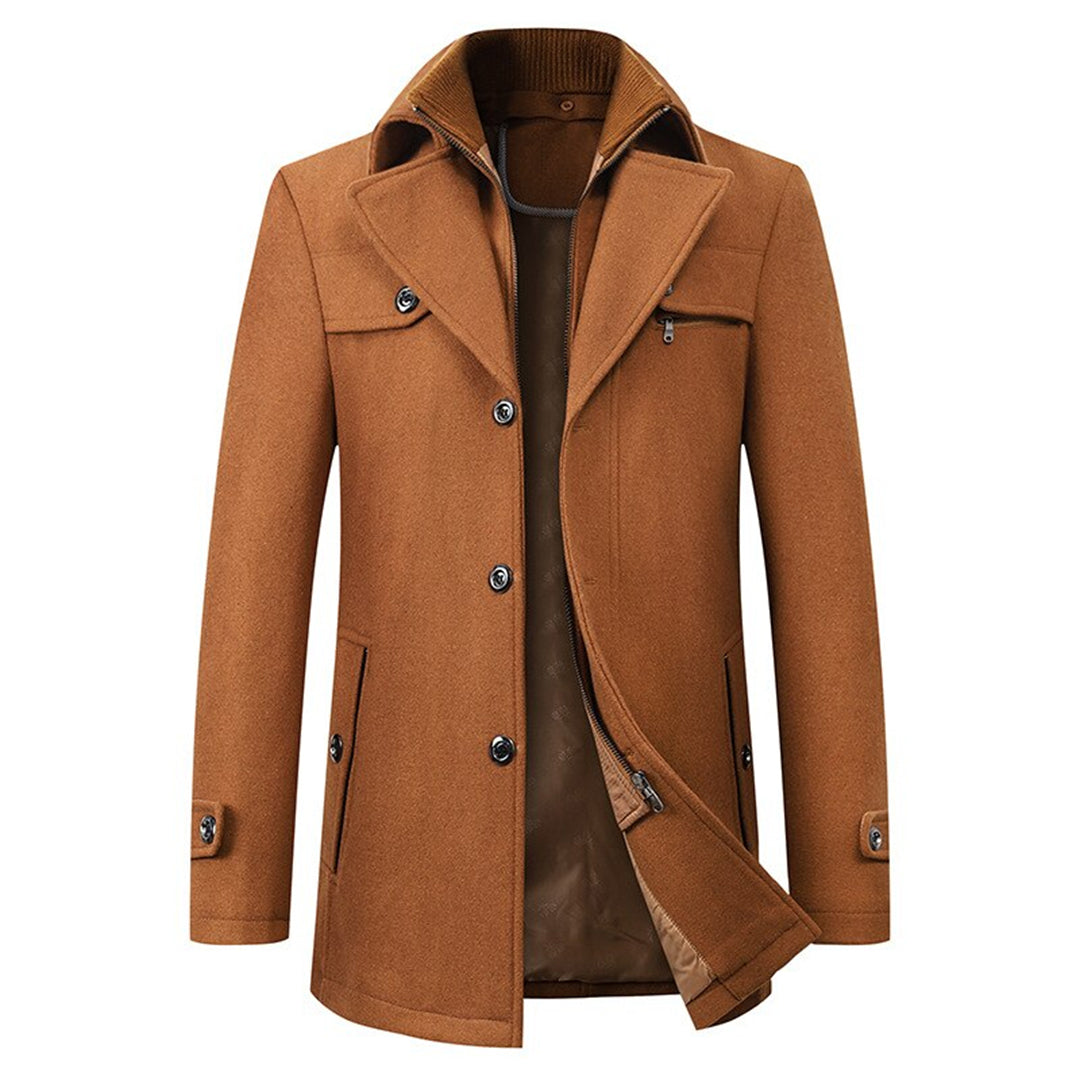 Damenjacke Warm Zeitlos Mantel Hochwertiger Stoff-2