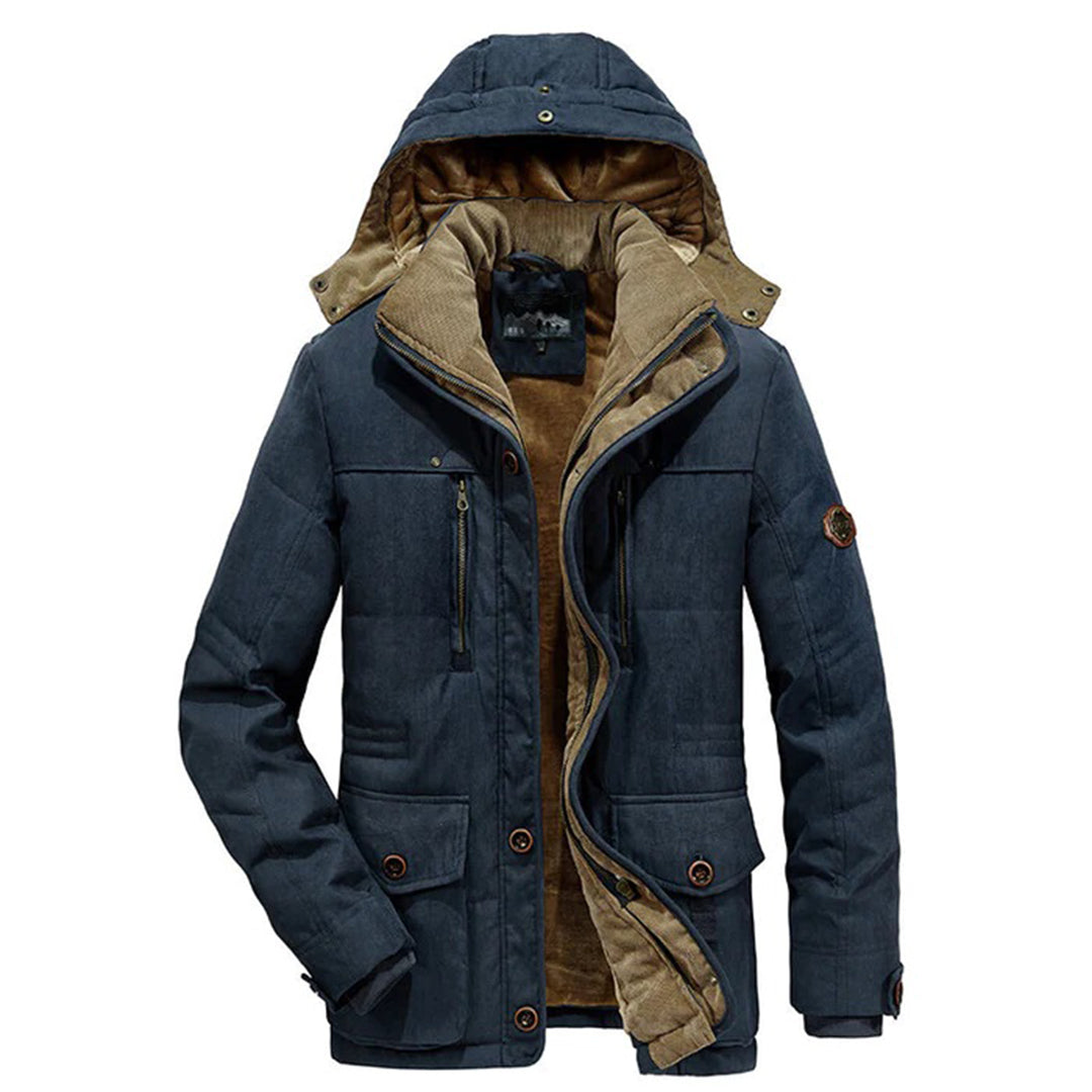Herren-Fleecejacke, modernes Design, Fleece, für kalte Wintertage-3