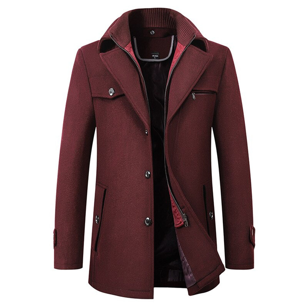 Damenjacke Warm Zeitlos Mantel Hochwertiger Stoff-4