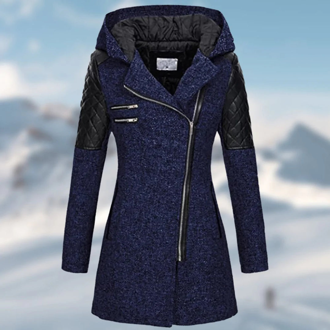 Variant image for Damen Wintermantel Lang Elegant Hochwertiger Stoff-29