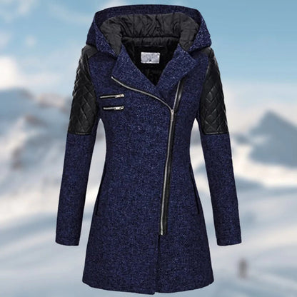 Variant image for Damen Wintermantel Lang Elegant Hochwertiger Stoff-29