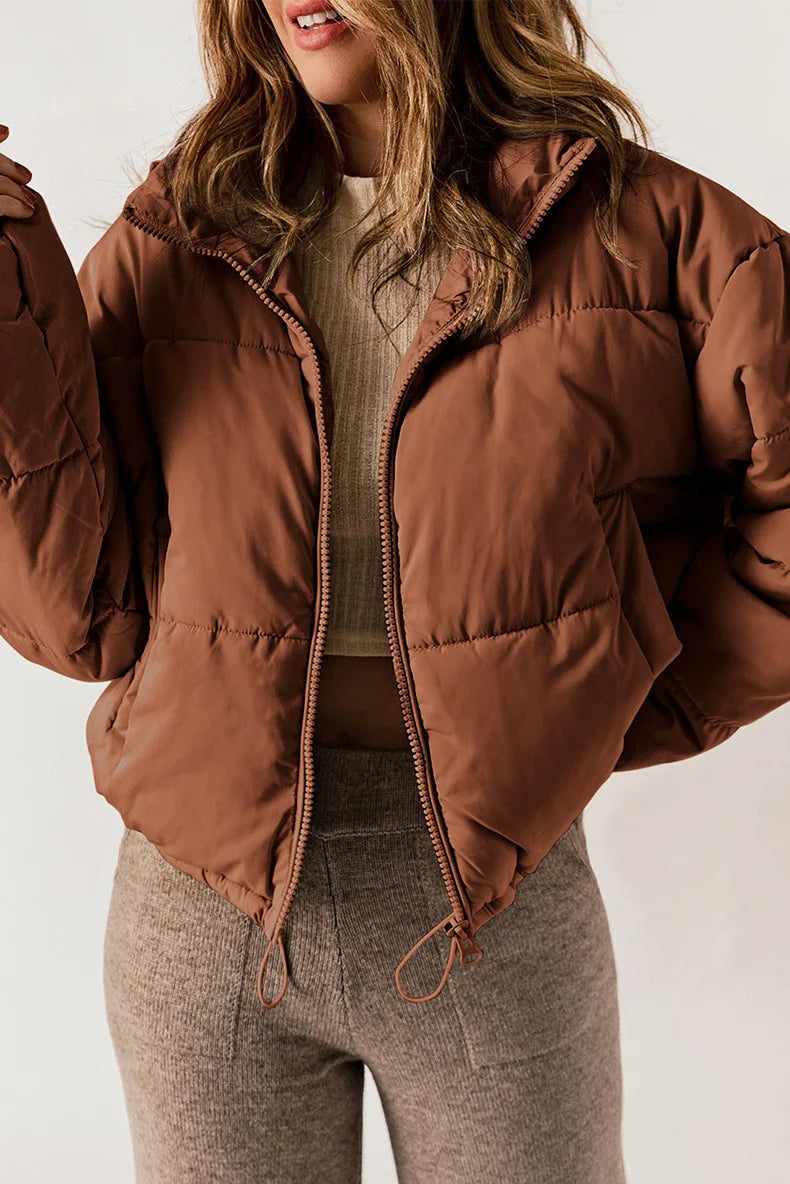 Damen Wattierte Jacke Polsterung Polyester-2