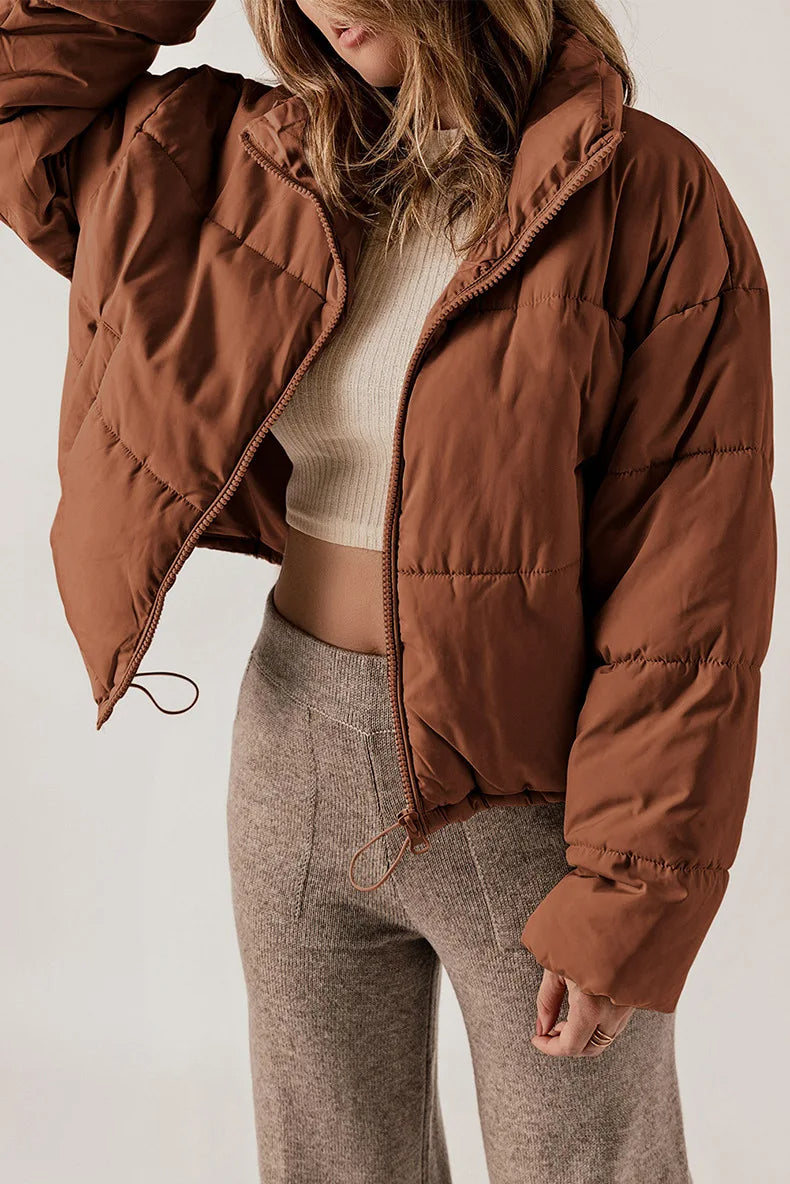 Damen Wattierte Jacke Polsterung Polyester-3
