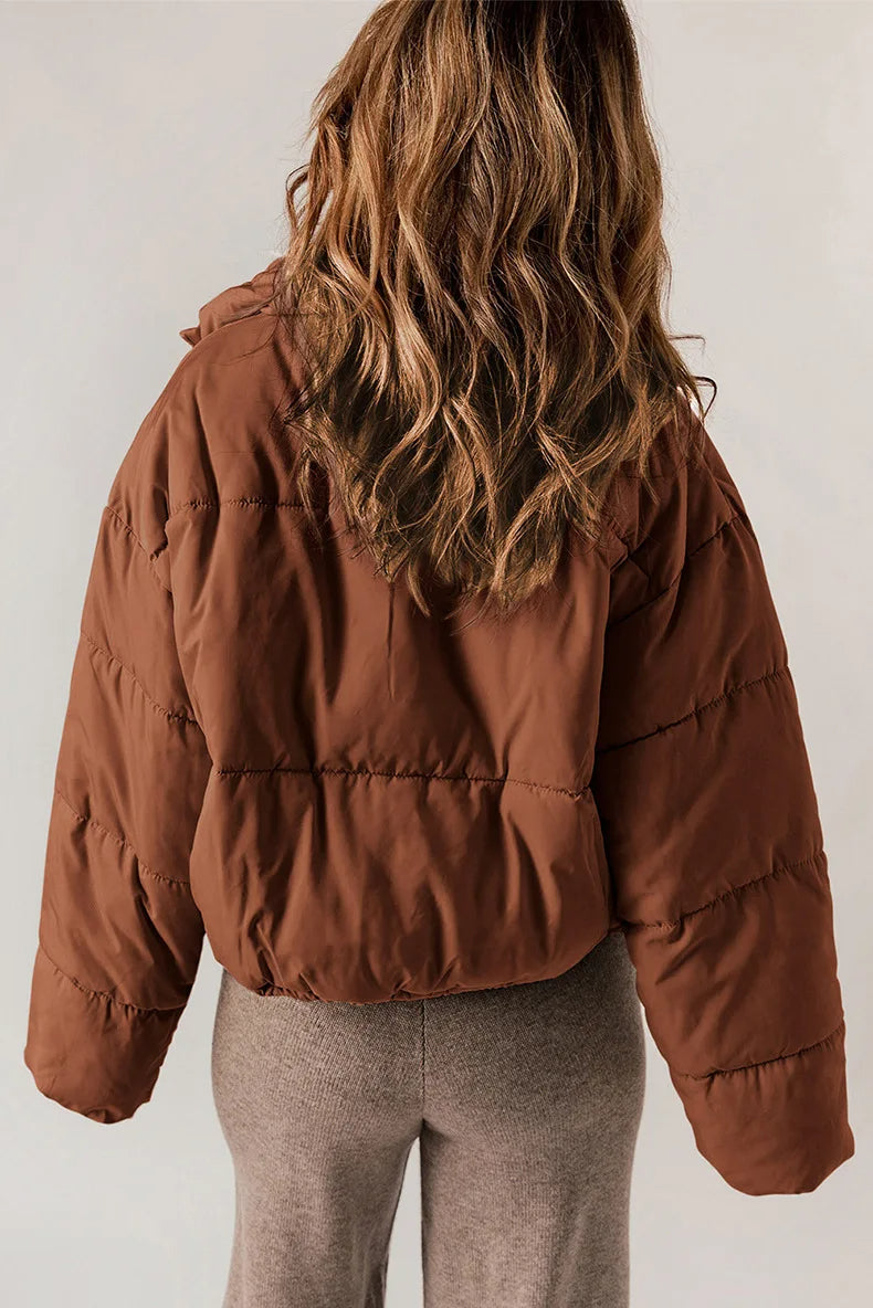 Damen Wattierte Jacke Polsterung Polyester-4