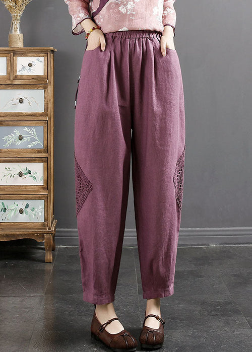 Damen-Hose, elegantes Design, hohe Taille, Polyester-1