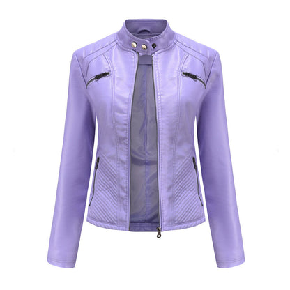 Damen-Lederjacke, elegantes Design, hochwertiges Leder 12