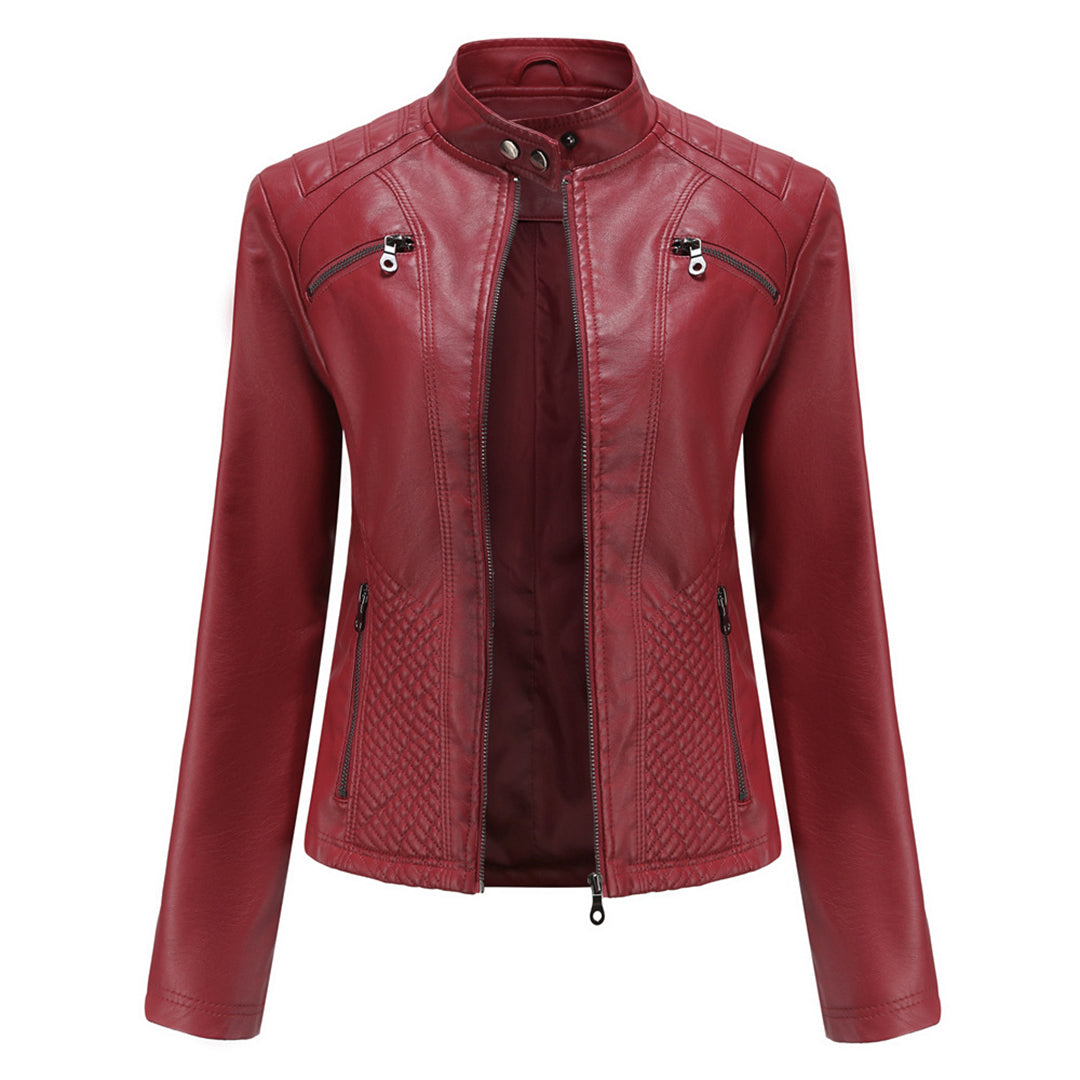 Damen-Lederjacke, elegantes Design, hochwertiges Leder 9