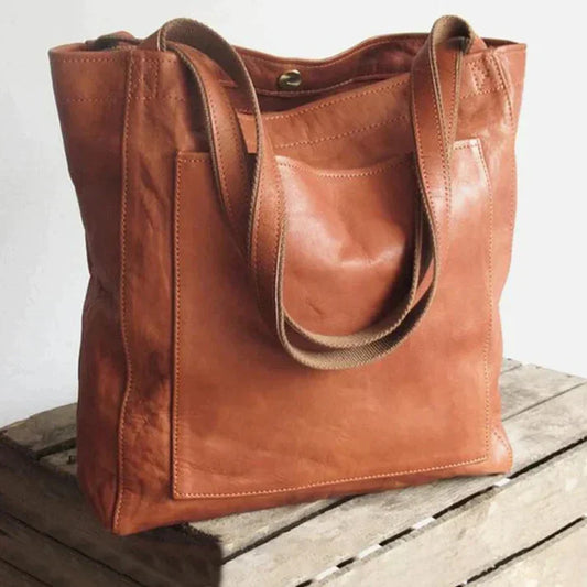 Herren-Schultertasche, Leder, modernes Design, geräumig, mit verstellbarem Schulterriemen 1