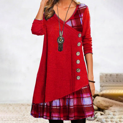 Damen-Kleid, lang, elegant, leicht, Material-3