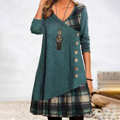 Damen-Kleid, lang, elegant, leicht, Material-4