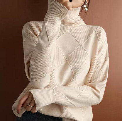Variant image for Damen-Strickpullover, lockere Passform, Kaschmir-Woll-Mix-26