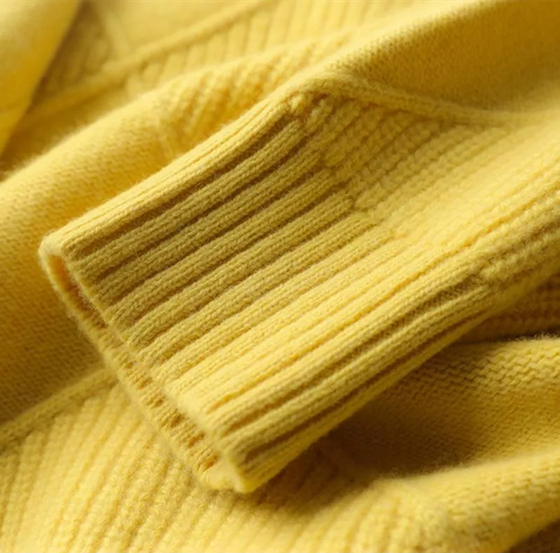 Damen-Strickpullover, lockere Passform, Kaschmir-Woll-Mix-3
