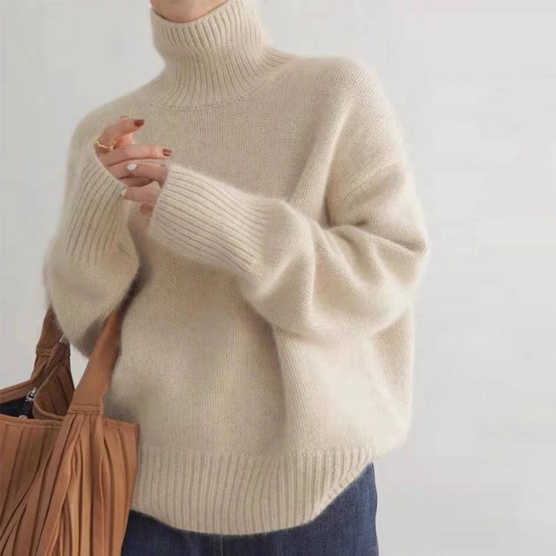 Variant image for Damen-Rollkragenpullover, weiches Polyester, eleganter Schnitt-9