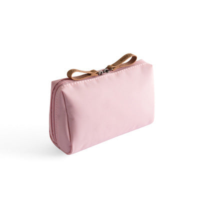 Multifunktionale Nylontasche für Damen mit Doppelreißverschluss – leicht und geräumig – grün, blau, schwarz, rosa 5