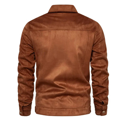 Damenjacke Herbstjacke aus Wildleder für Damen Elegant und bequem-2