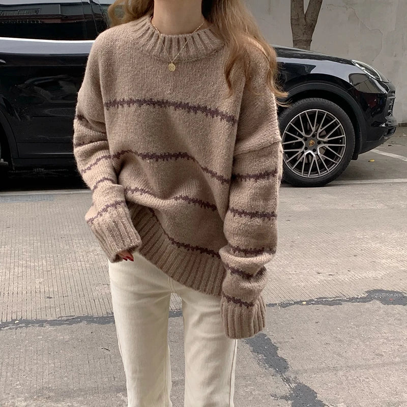 Variant image for Damen-Strickpullover, weicher Stoff-1