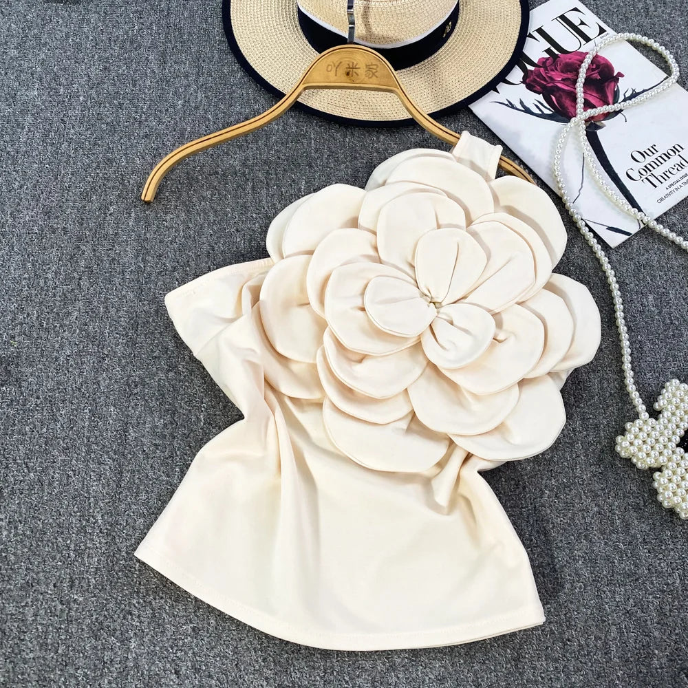Geblümtes Party-Top für Damen aus Baumwolle und Polyester – Patchwork-Details für Alltag und Fest 12