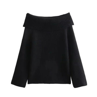 Variant image for Damen-Strickpullover, gerippte lockere Passform-4
