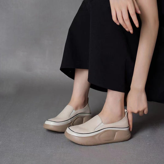 Damen-Schuhe, Schuhe, Leder, lässiger Stil, wasserfest-1