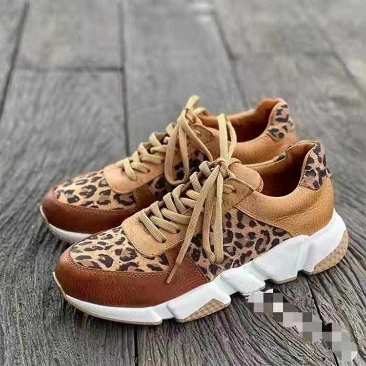Damen-Sneakers, trendiges Design, leichte Synthetik und Textil-3